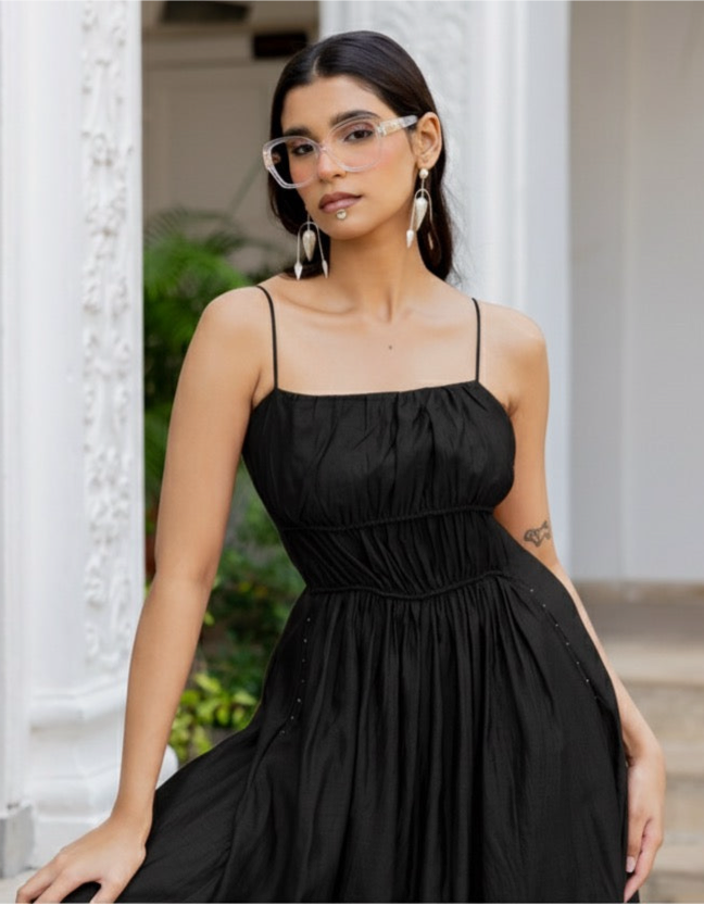 Reya Noodle strap dress