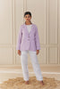 DIANE LINEN JACKET - Lilac