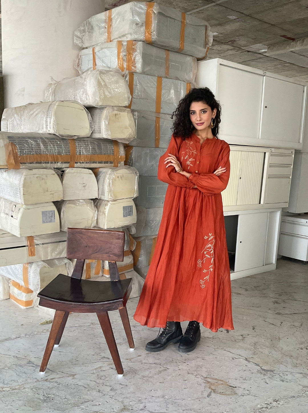 Pushp Chanderi Dress