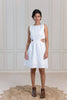 HARLOW LINEN DRESS - White