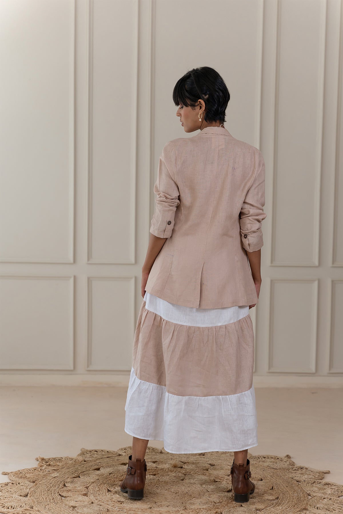 DIANE LINEN JACKET - Beige