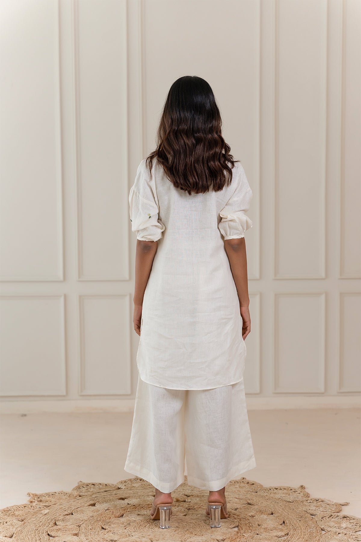 JACKY LINEN KURTA - Off White