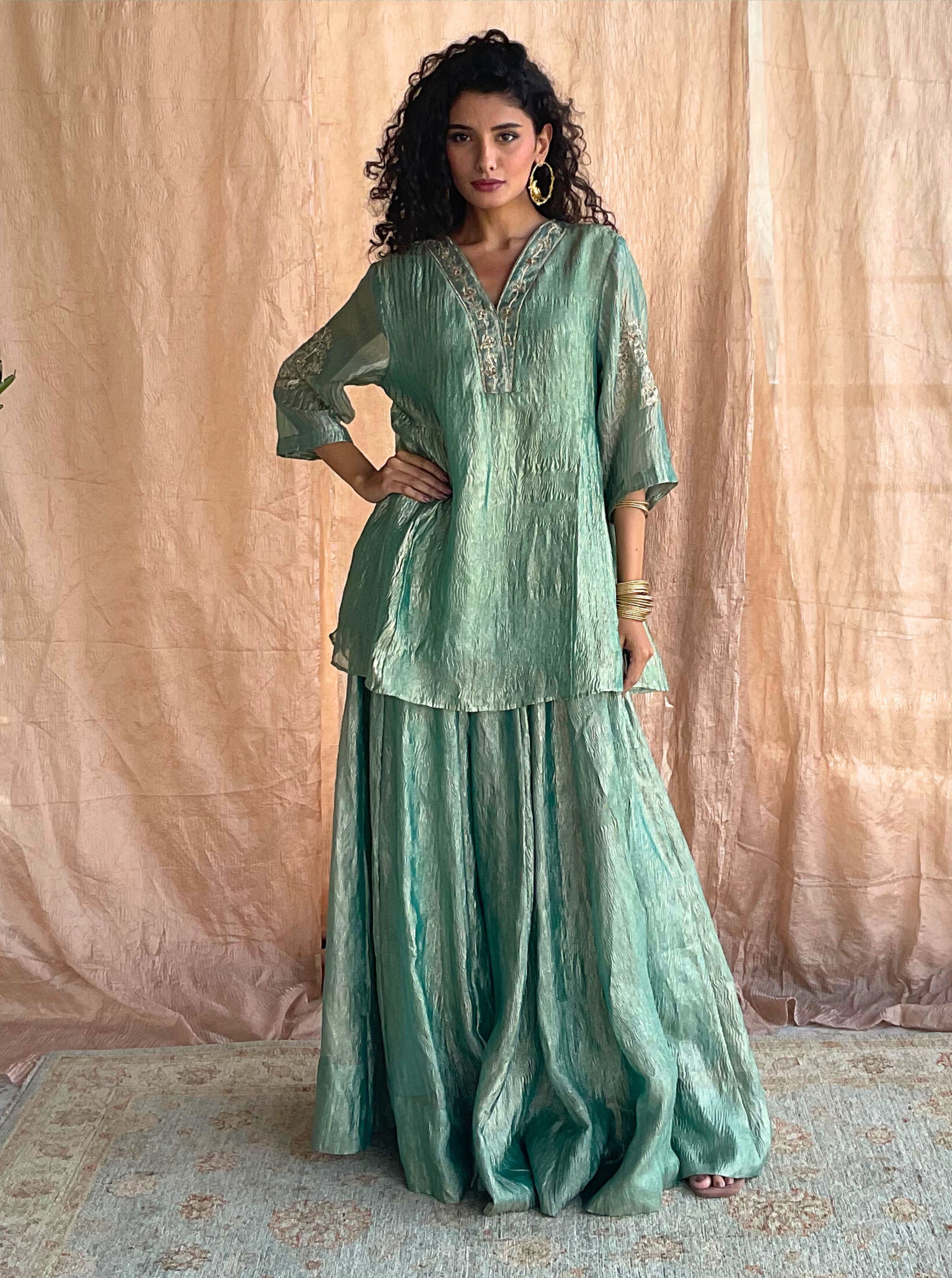 Yashvi Peplum and Skirt Set