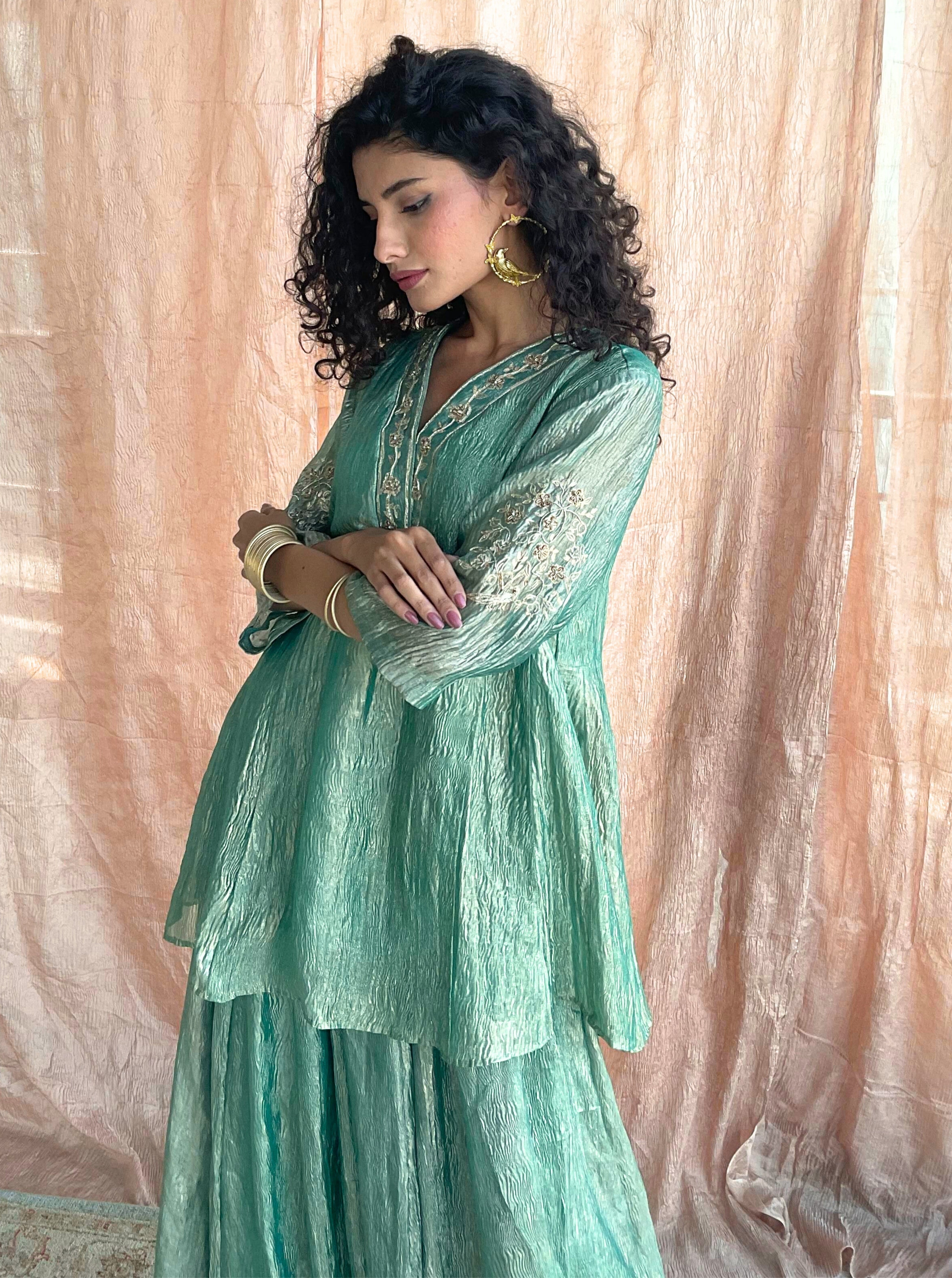 Yashvi Peplum and Skirt Set