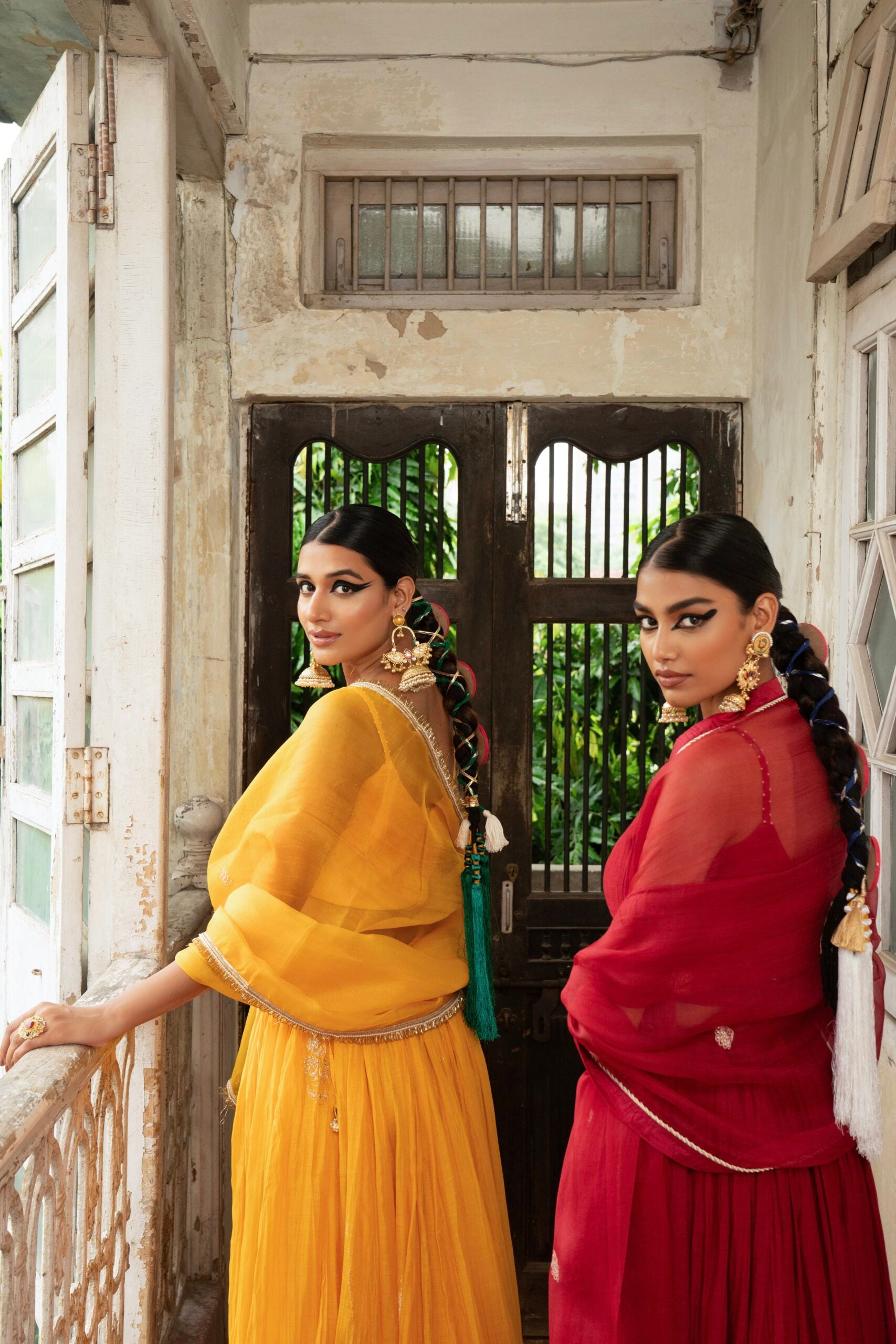 Ghoomar Lehenga - sindhoori Laal