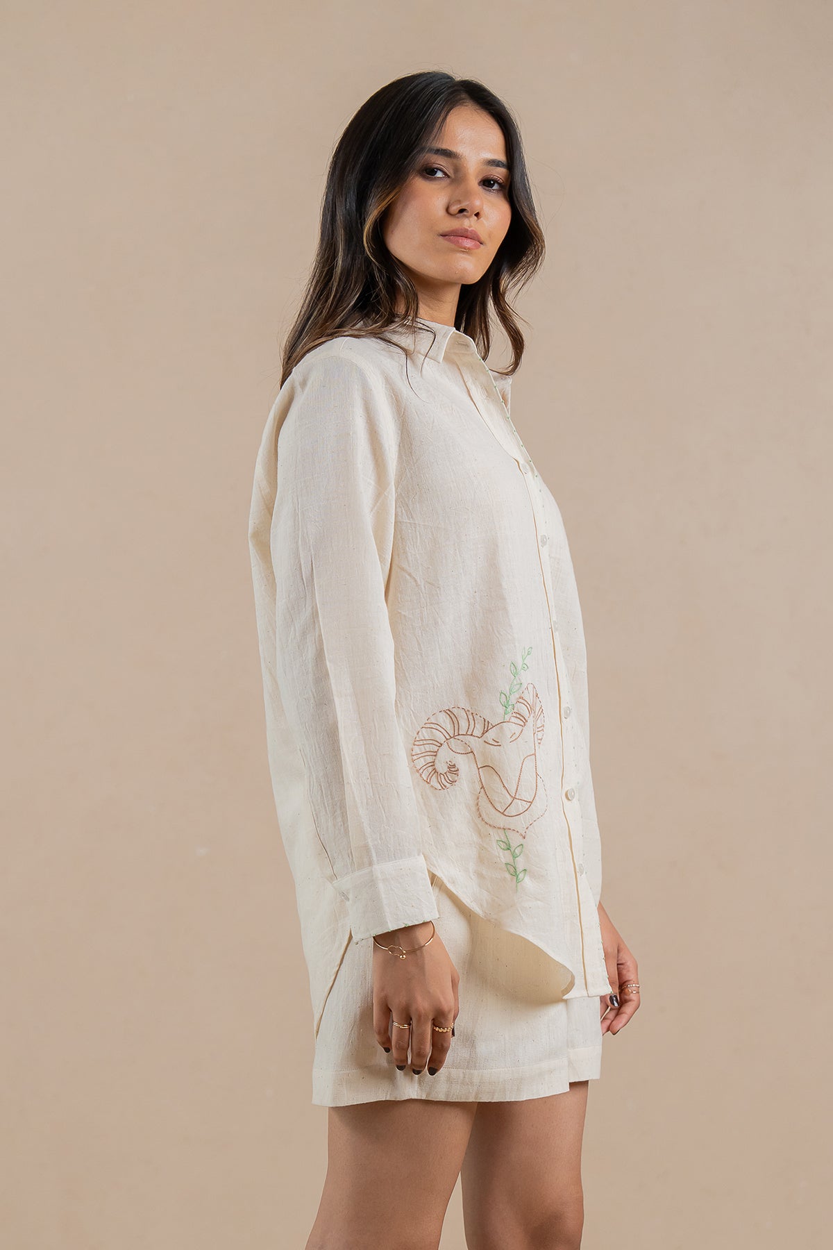 Aries Kala Cotton Shirt - Off white