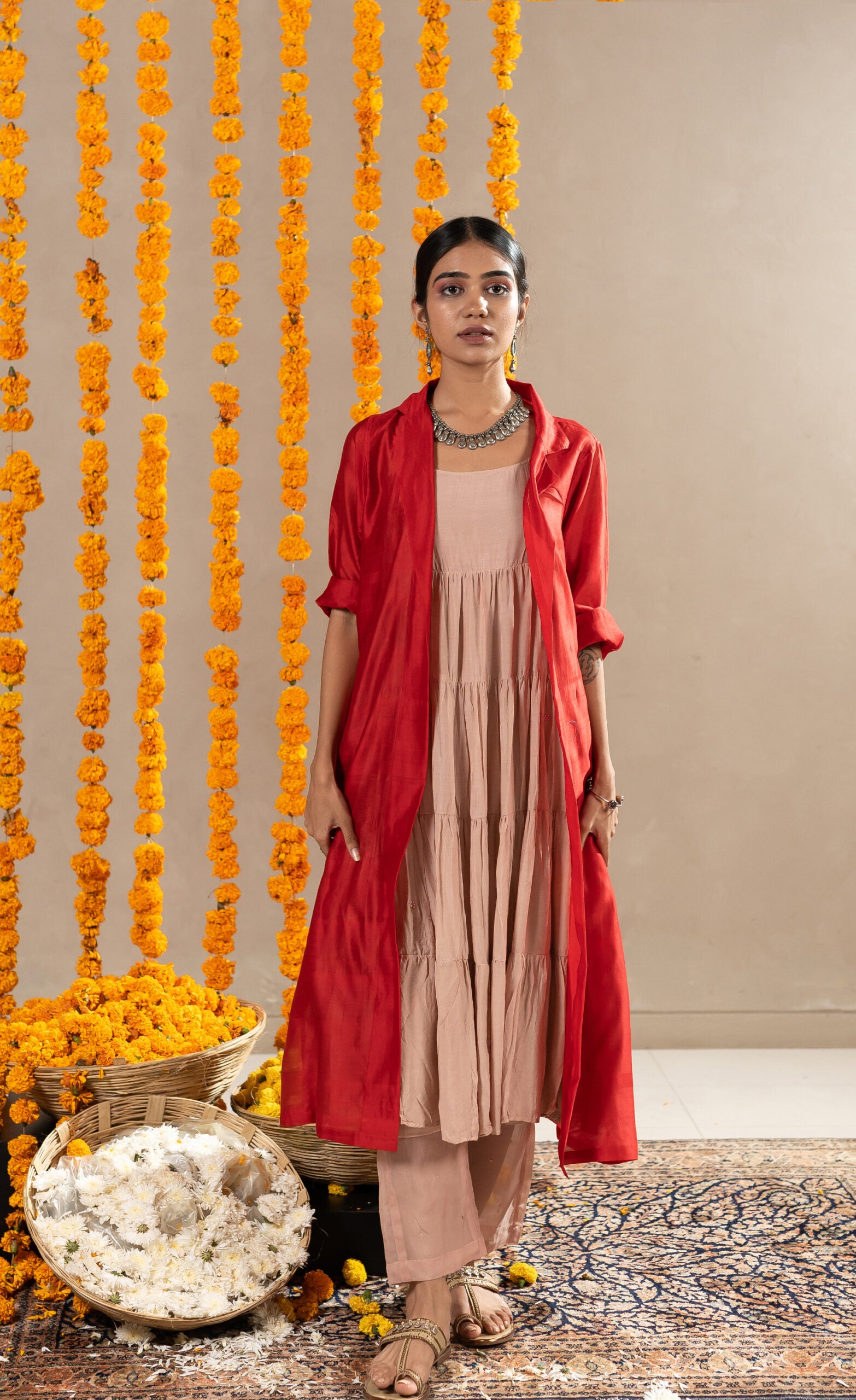 Aabha Jacket - Red