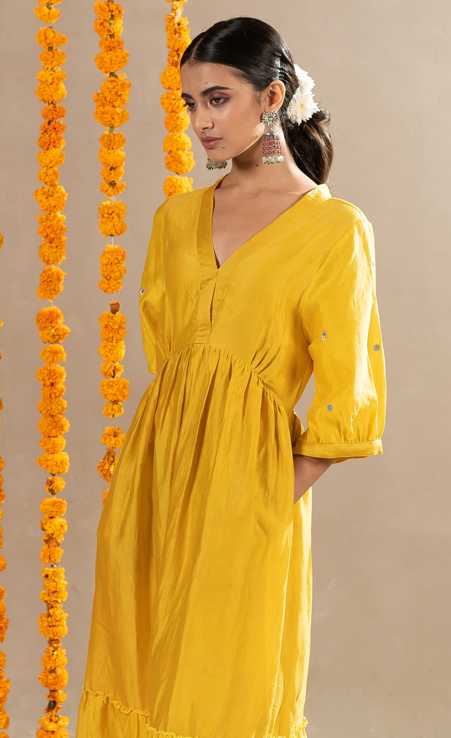 Bedina-Dress-Mustard-Orange-