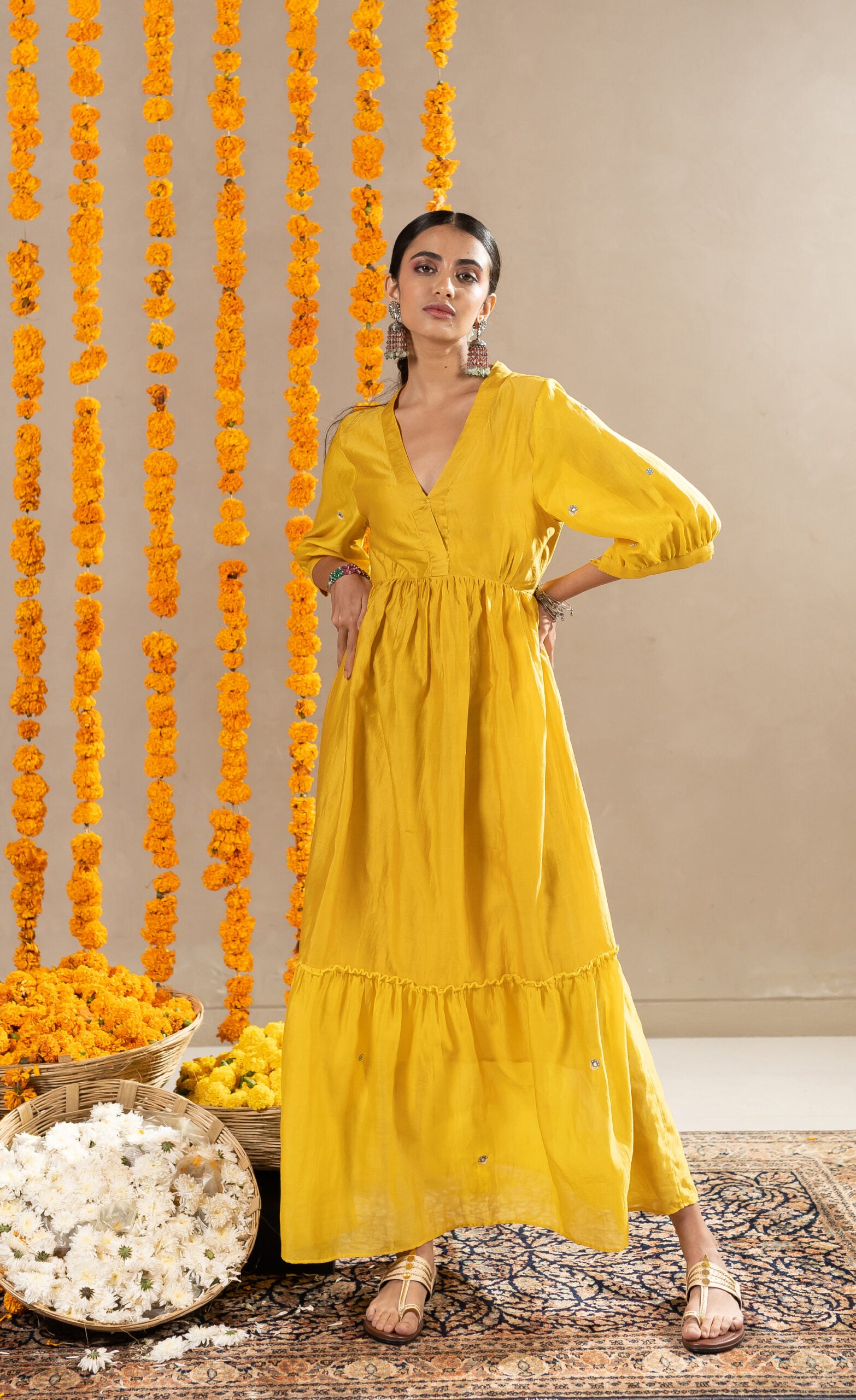 Bedina-Dress-Mustard-Orange-