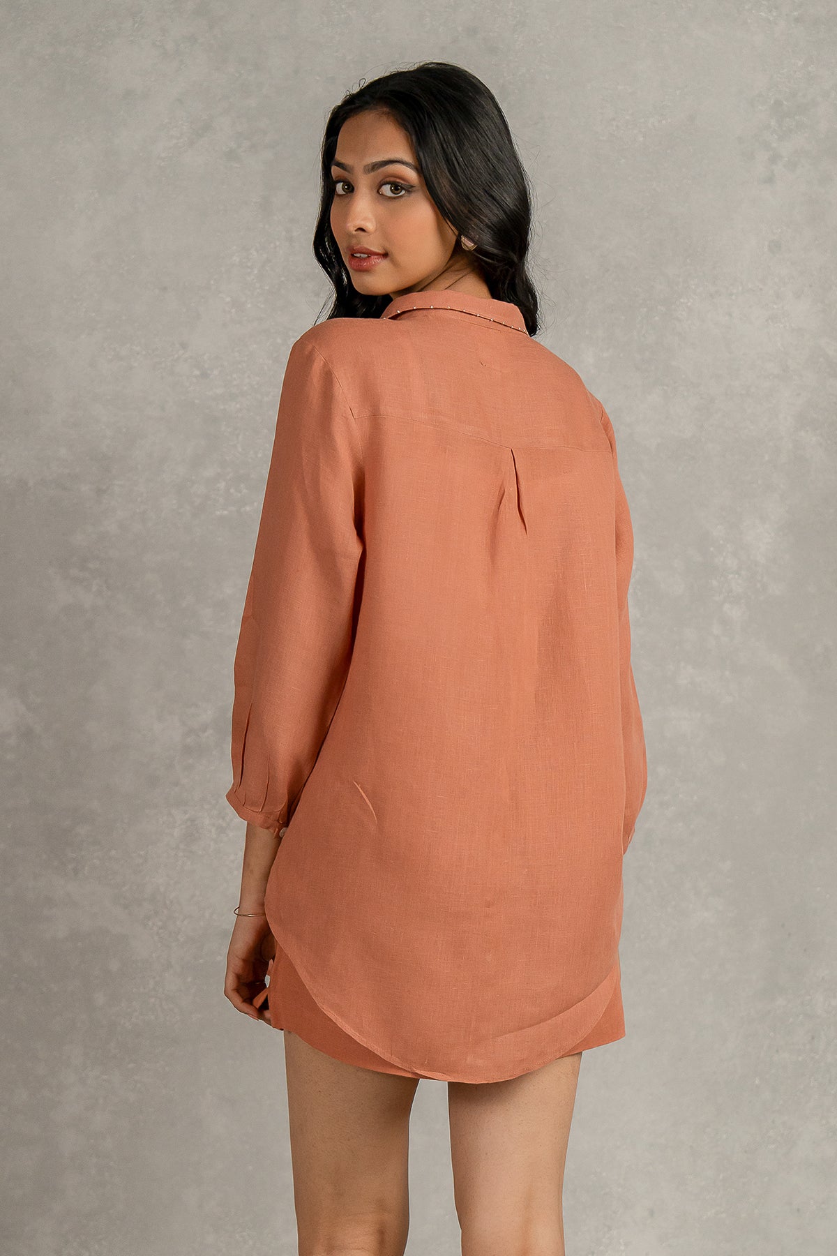 Beth Linen Shirt - Sand Brown
