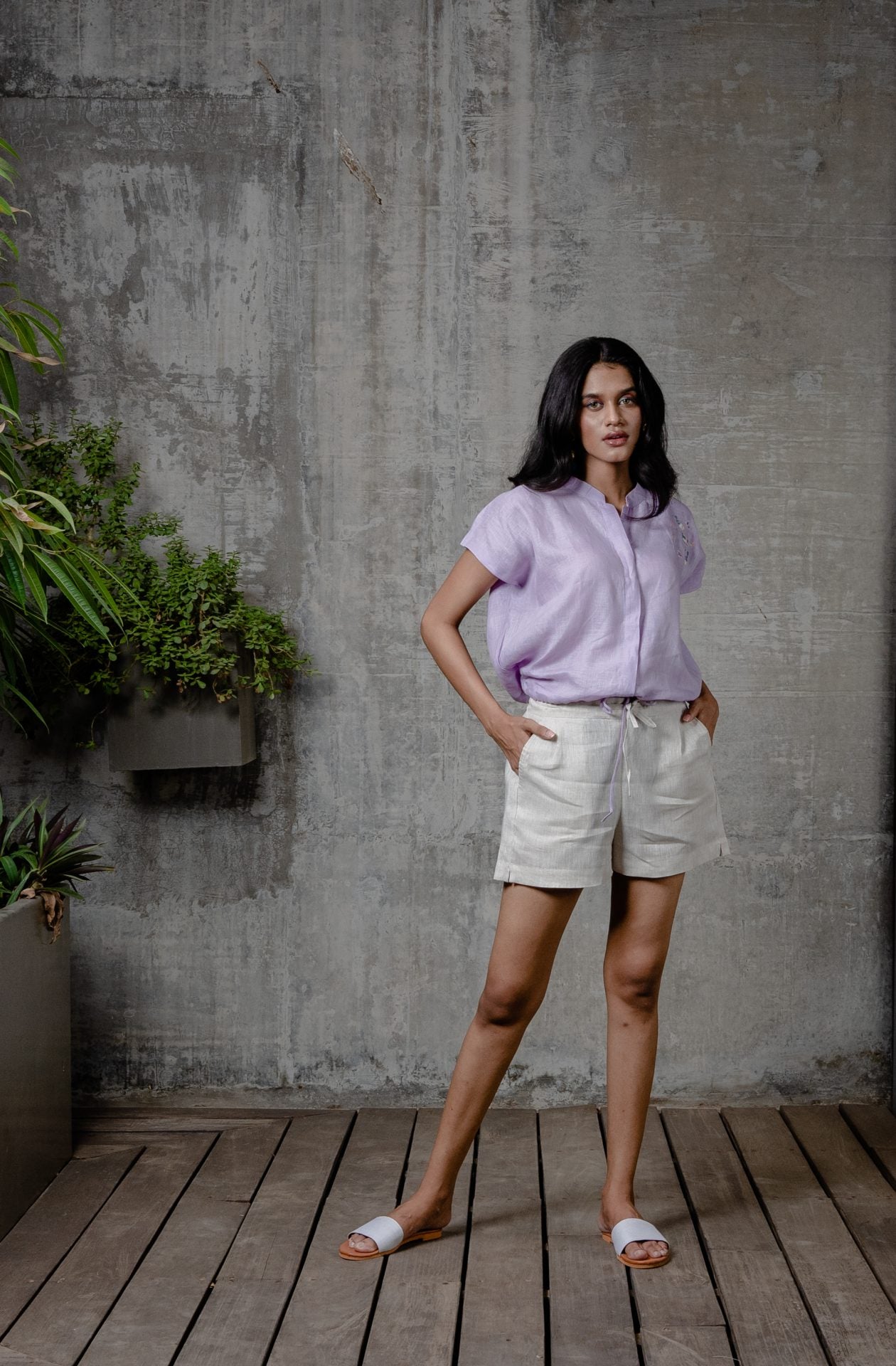 Bobby – Linen Shorts - Beige