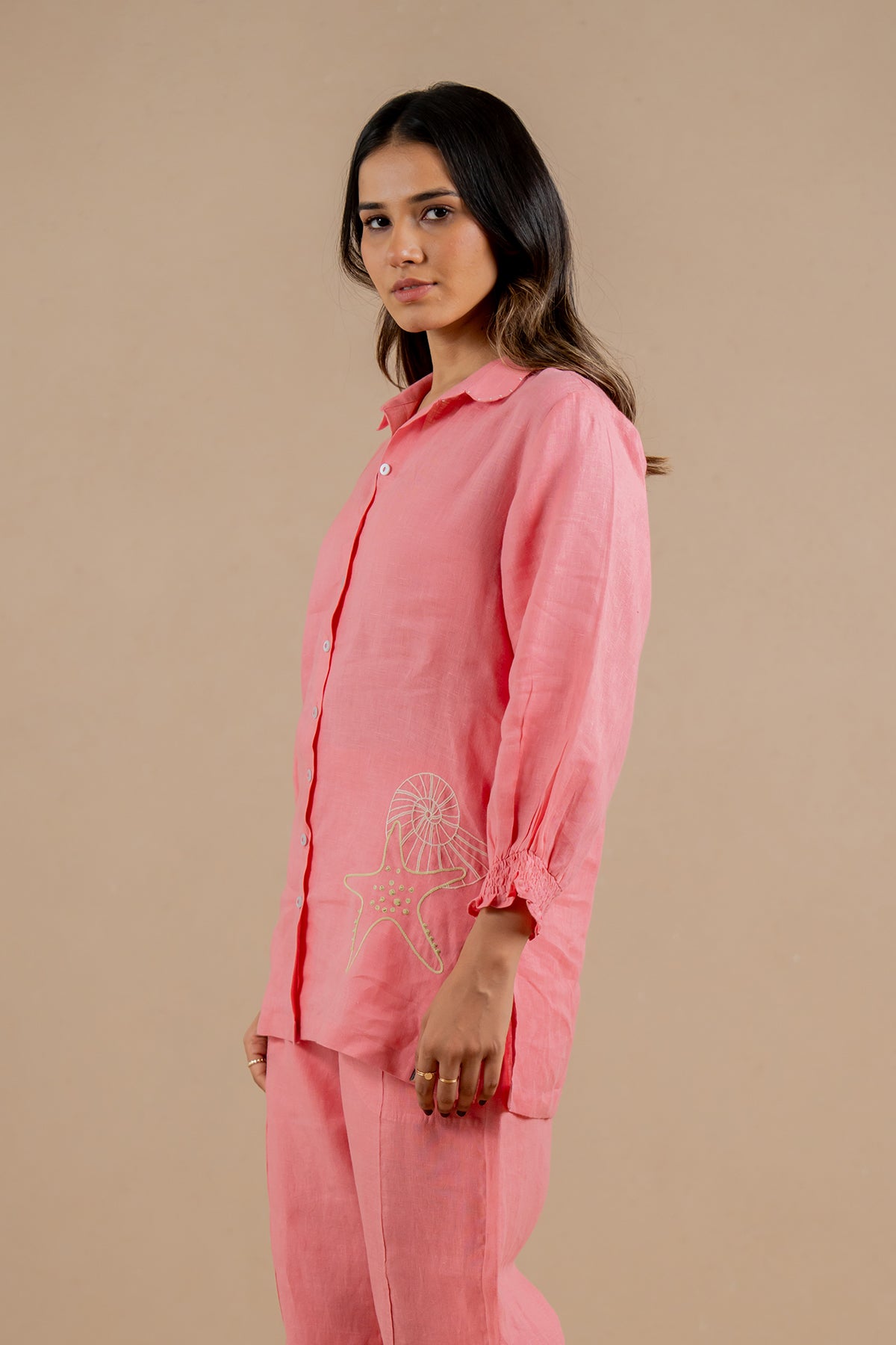 Carla-Linen-Bobbin-Shirt-With-Pockets-Flamingo-Pink-