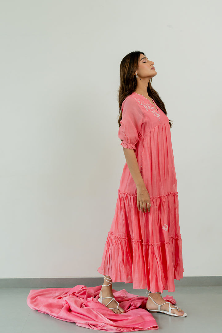 Chanderi-Meadow-Dress-Carnation-Pink-