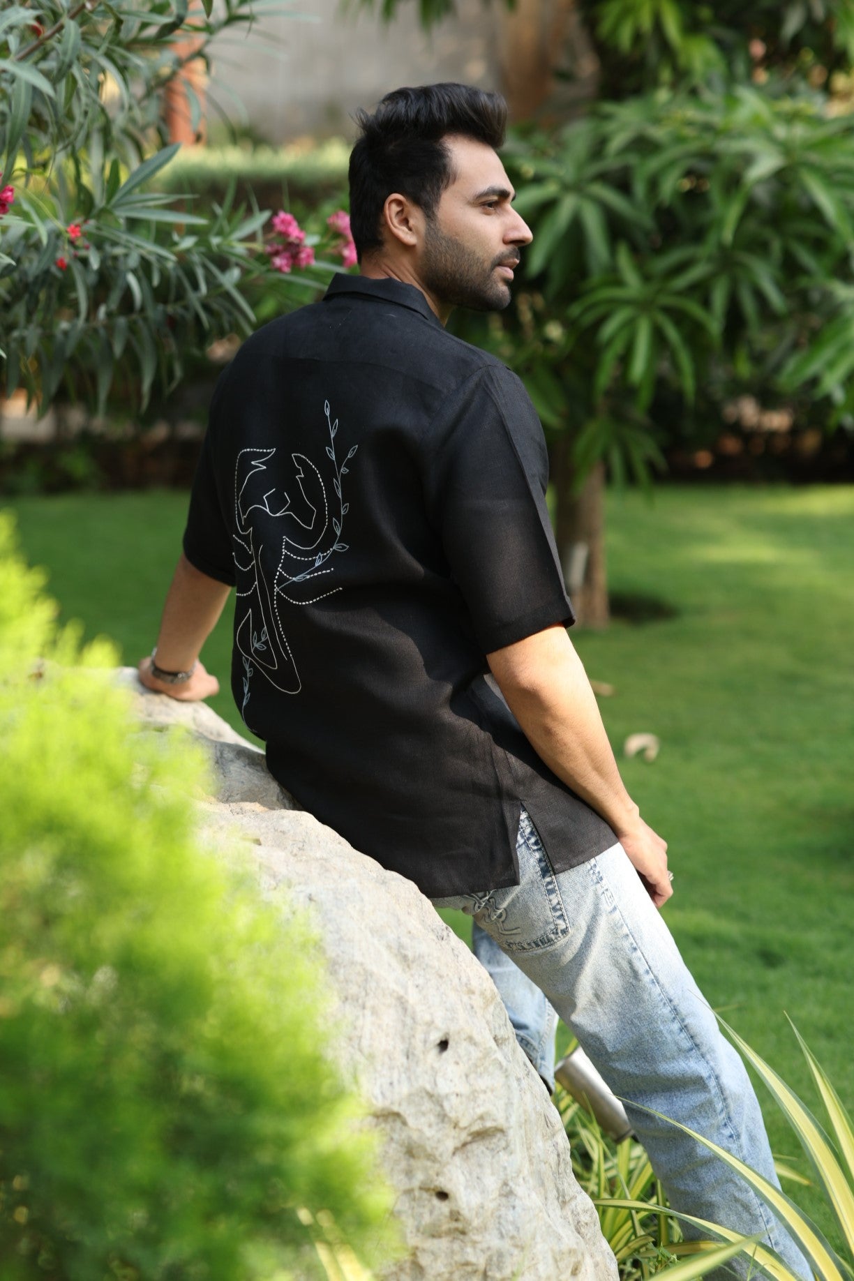 Scorpio Linen Shirt - Black