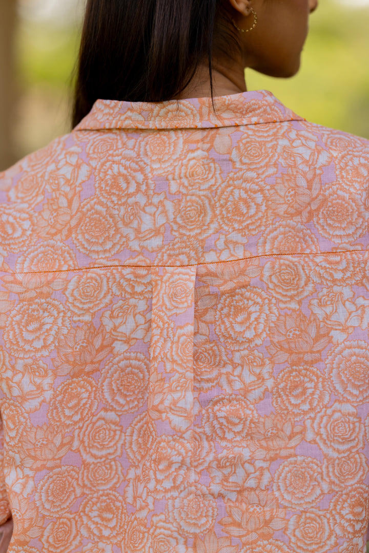 Linen Phoolon Ki Gali- Sandra Linen Shirt