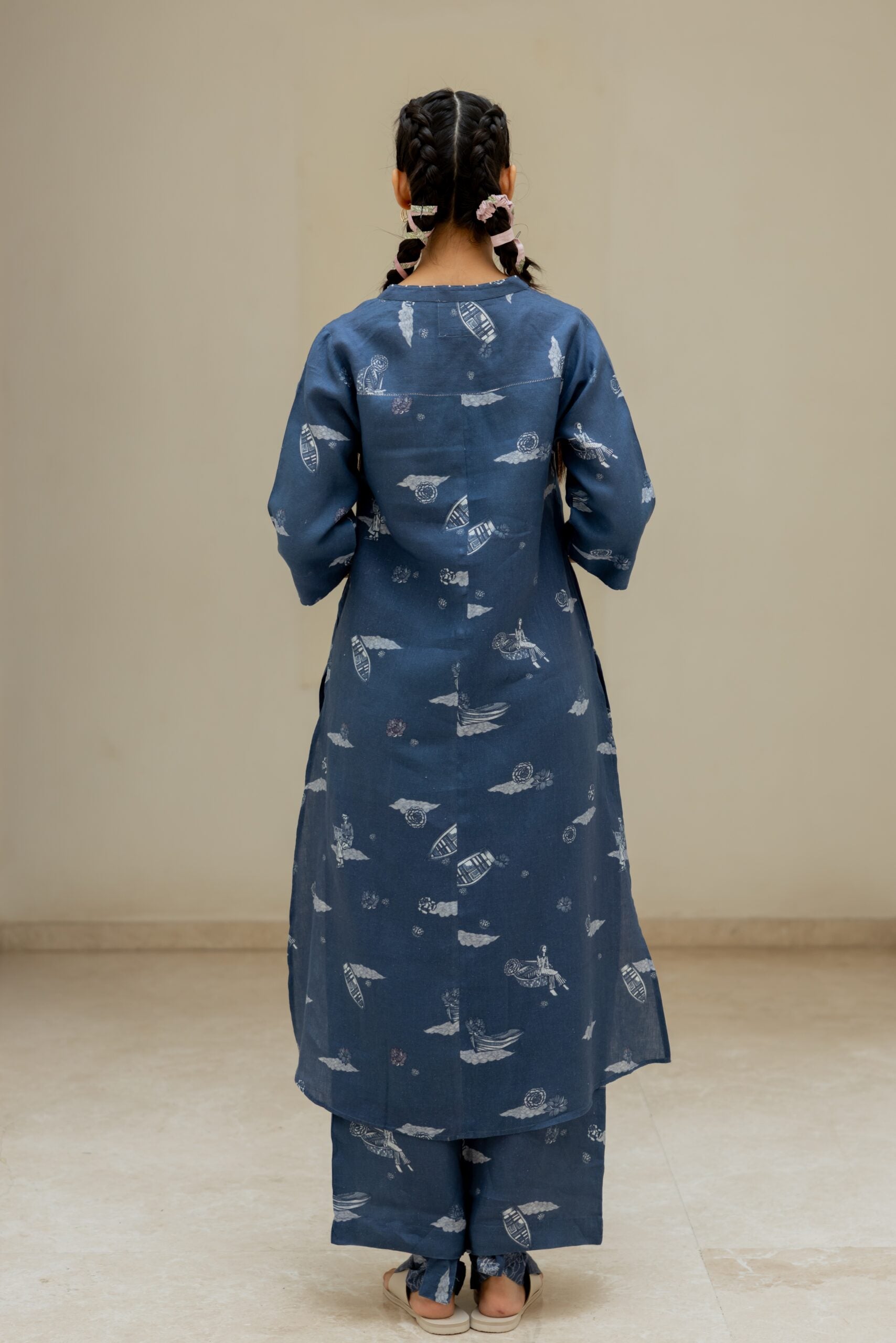 Linen Subah-e- Banaras Demi kurta