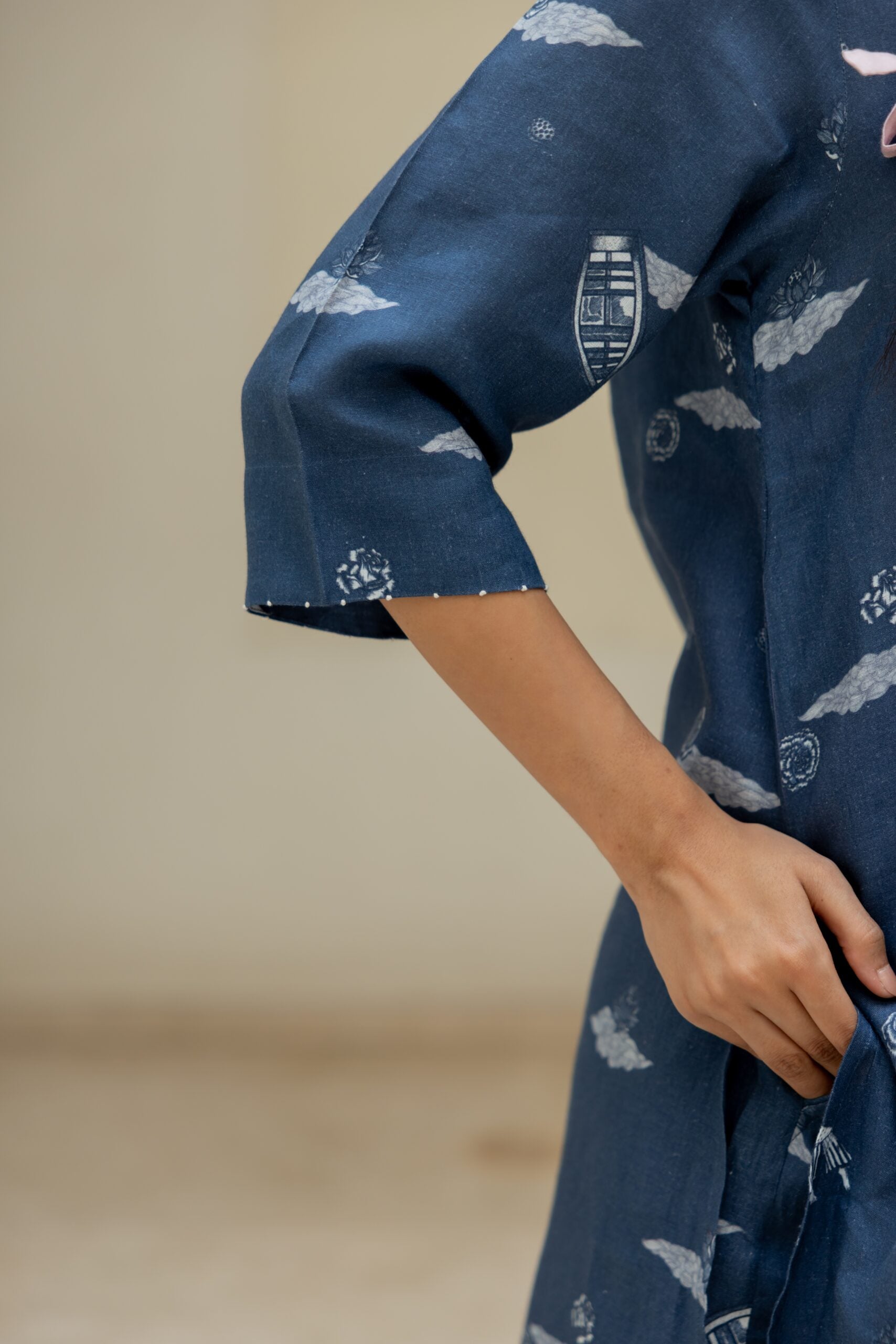 Linen Subah-e- Banaras Demi kurta