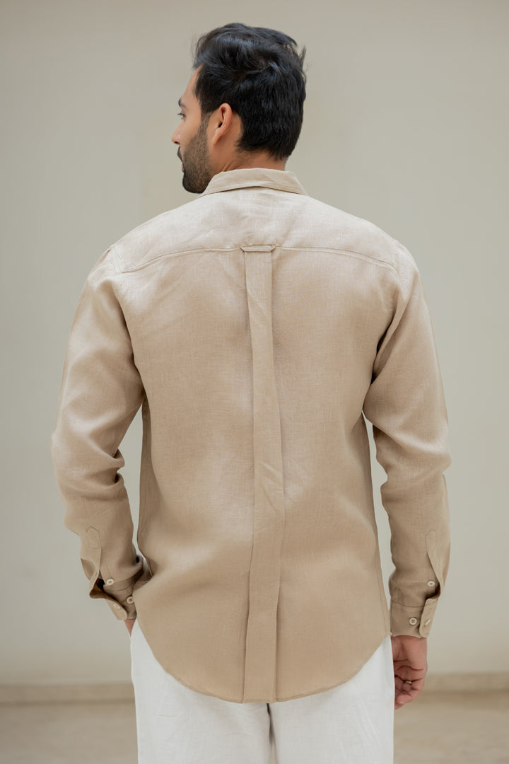 Linen Men Shirt - Bamboo