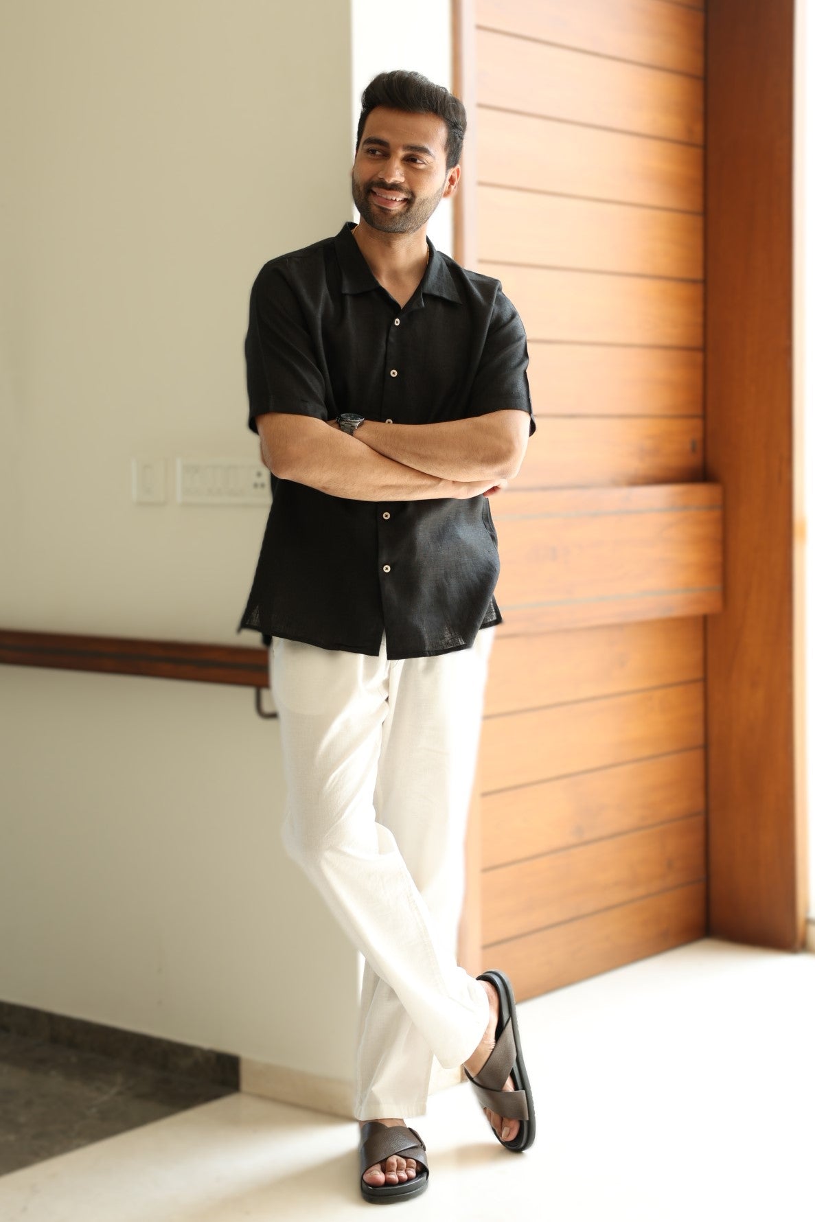 Cancer Linen Shirt - Black
