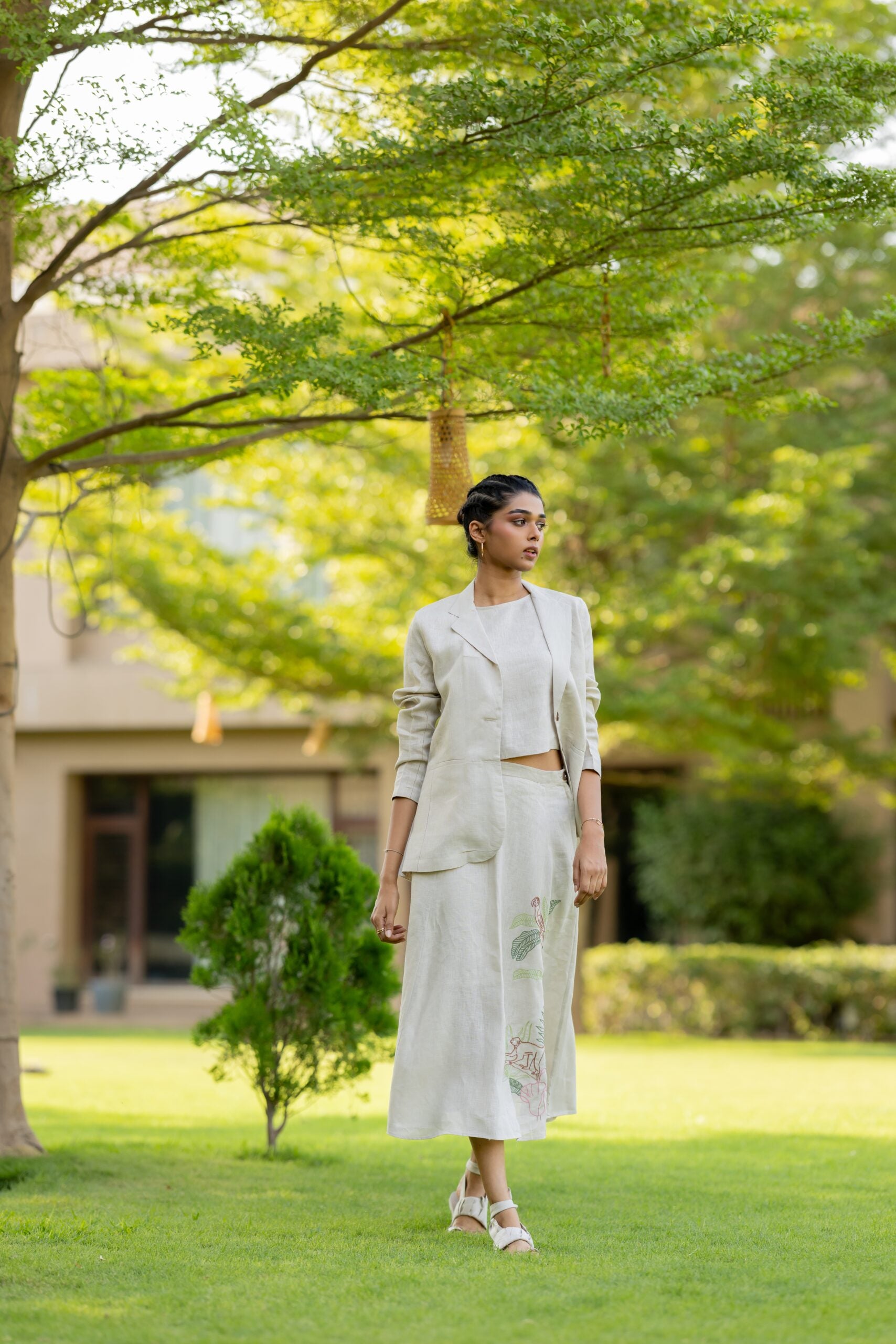 Linen Blazer - Oatmeal