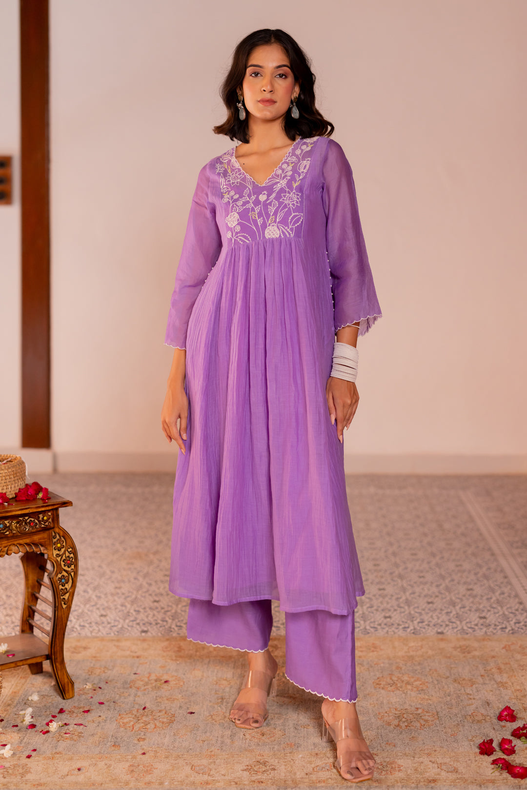 Center kali kurta set