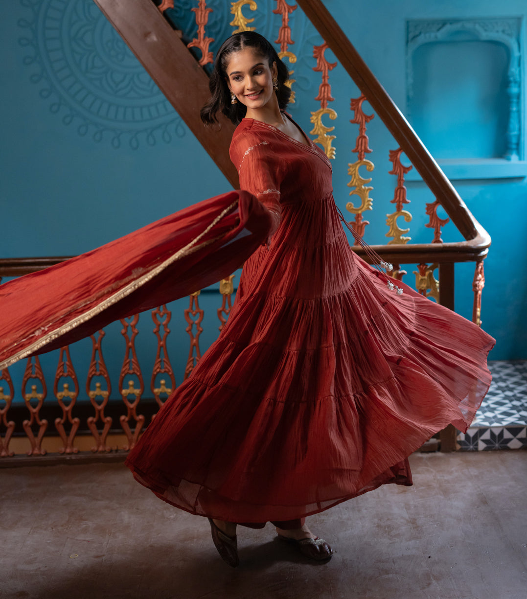 Leheriya angrakha set