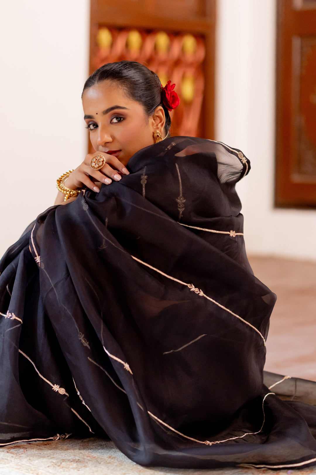 Pushp ananas saree