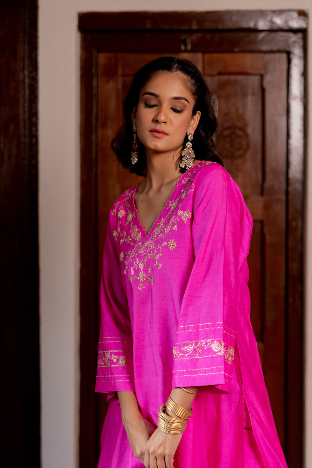 Phool jaal kurta set