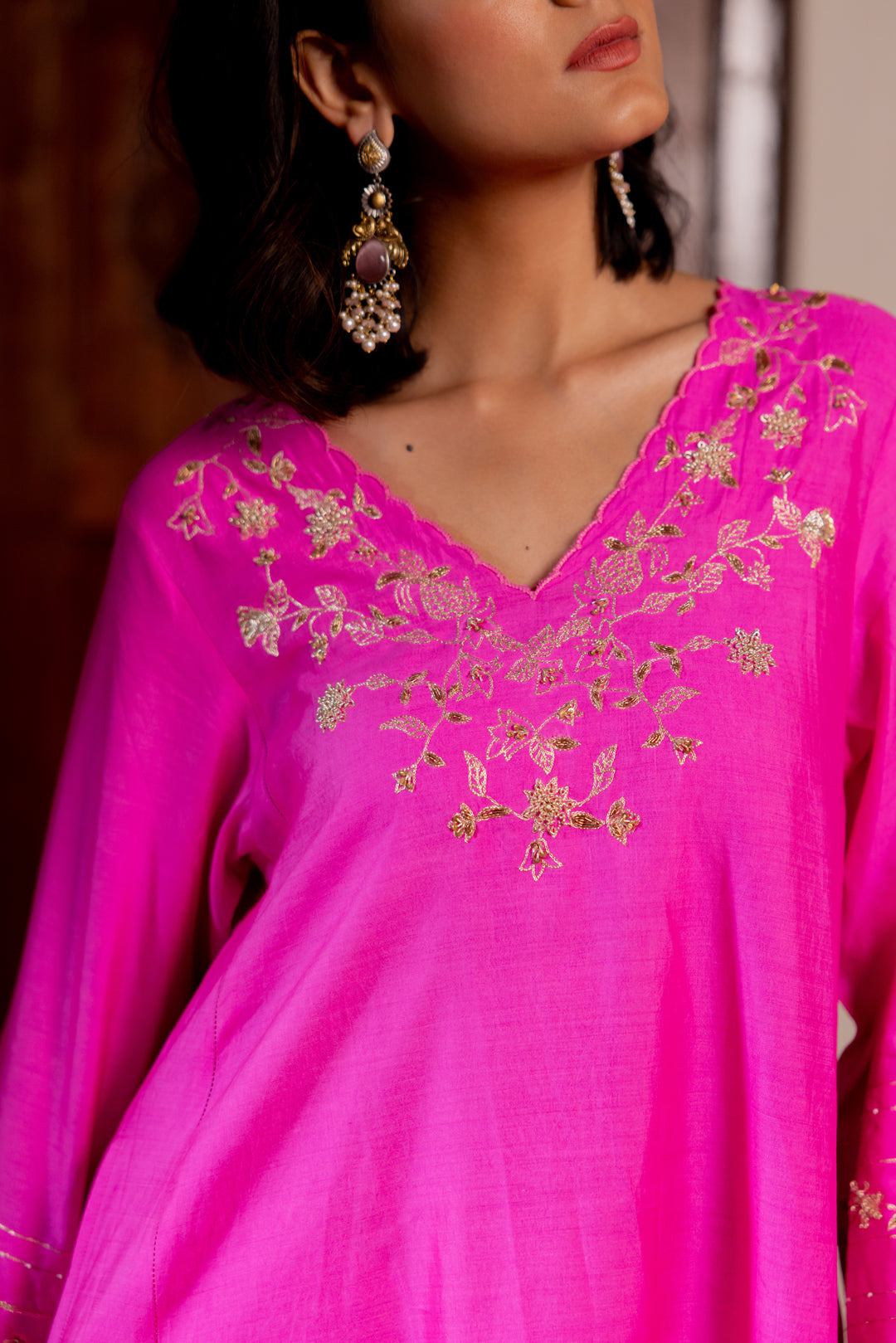 Phool jaal kurta set