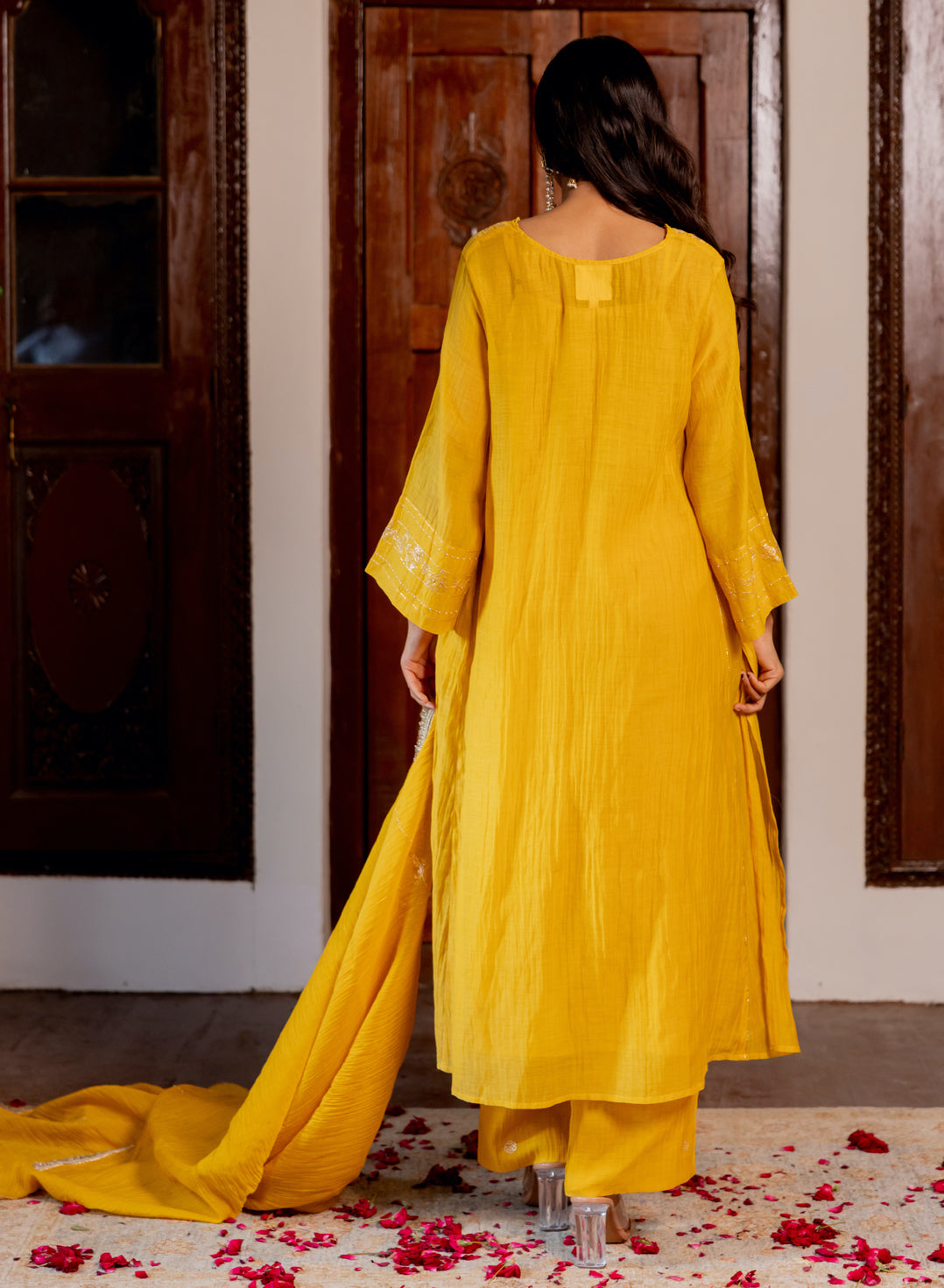 Phool jaal kurta set