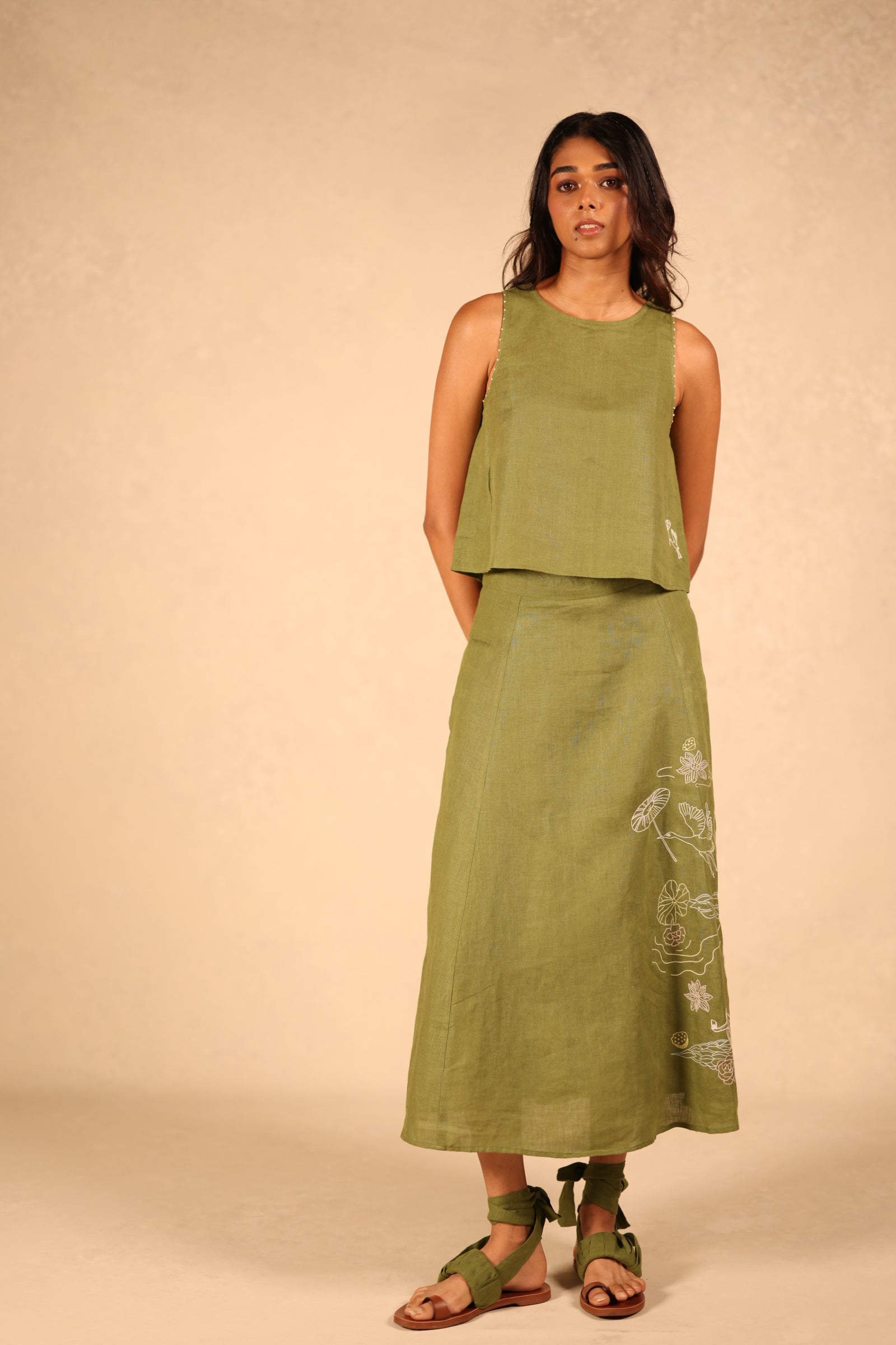 Linen skirt
