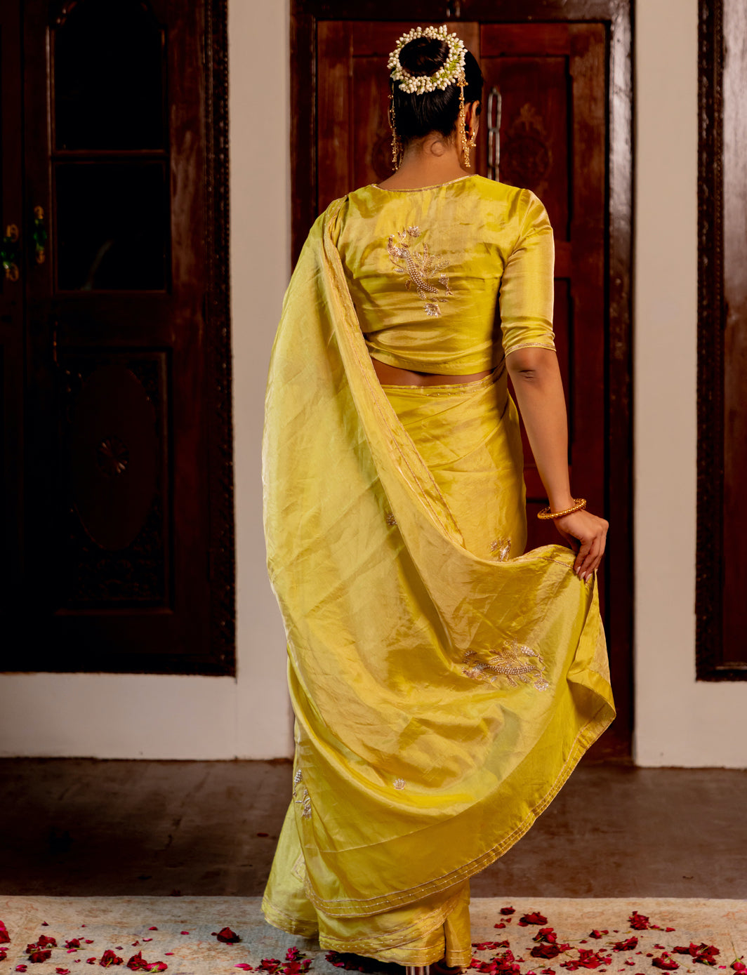 Mayur butta saree