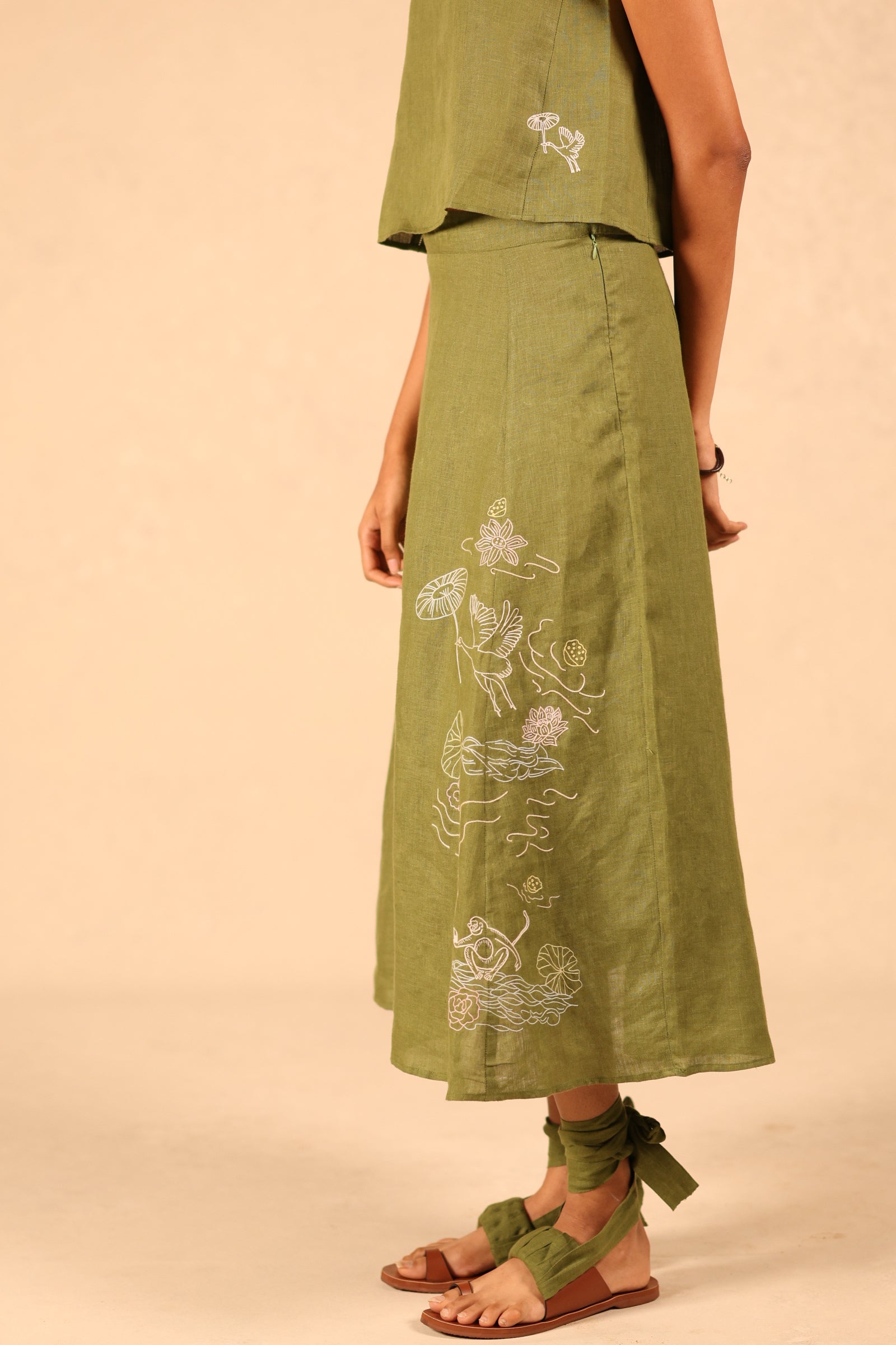 Linen skirt