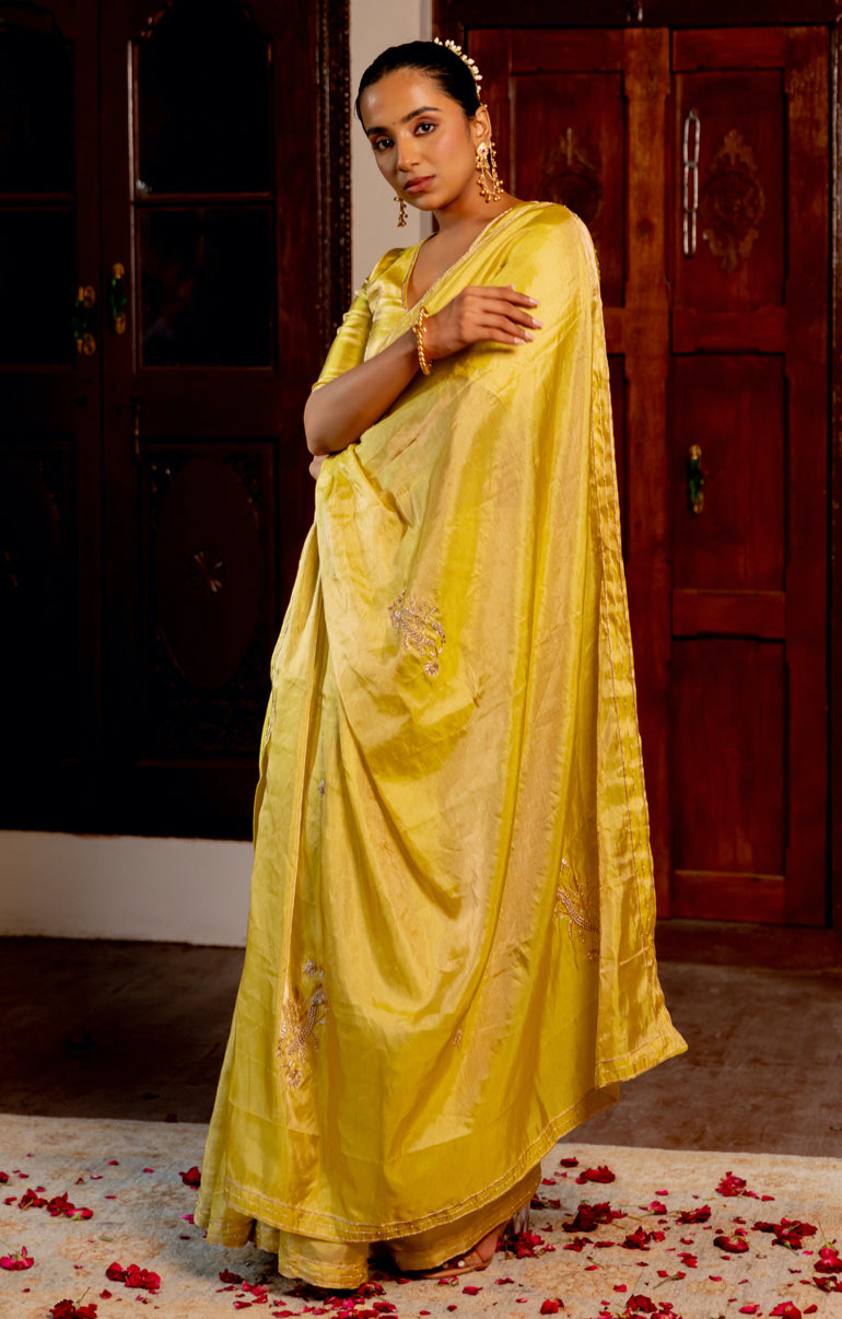 Mayur butta saree