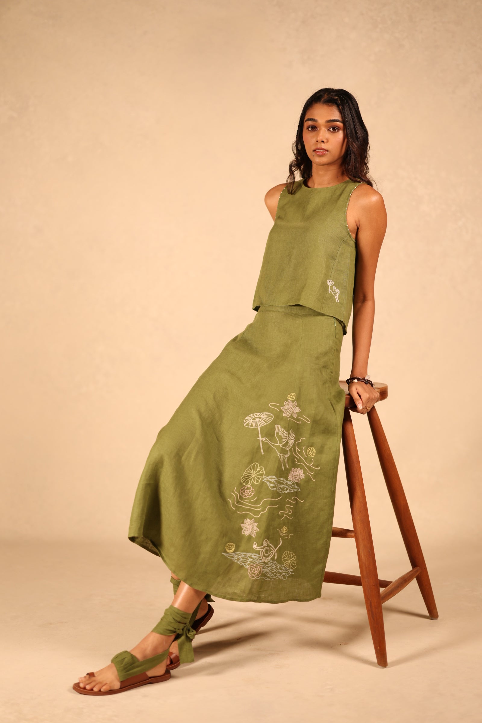 Linen skirt