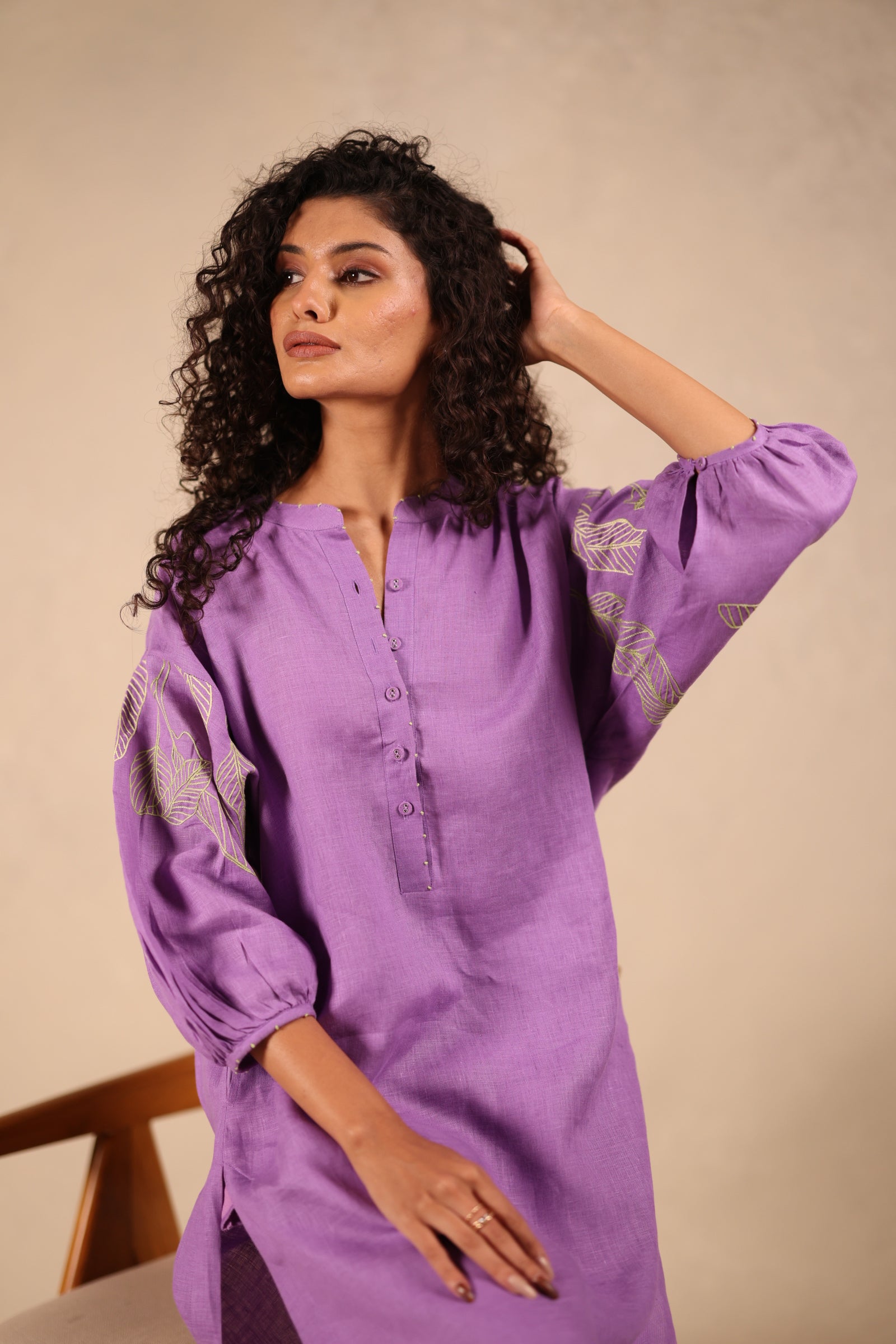 Linen Short kurta
