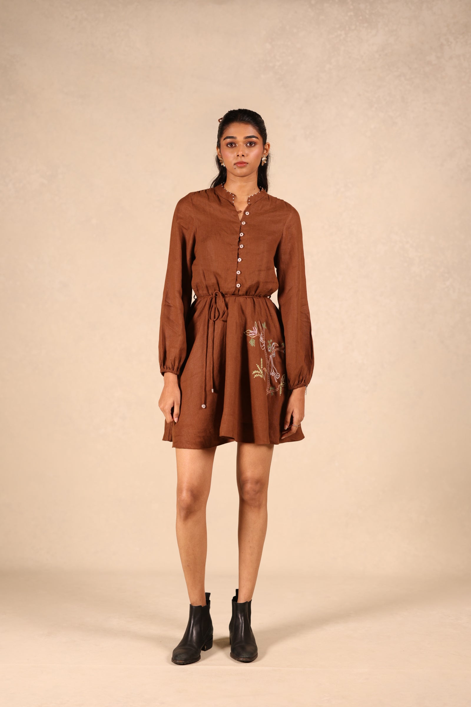 Drawstring dress