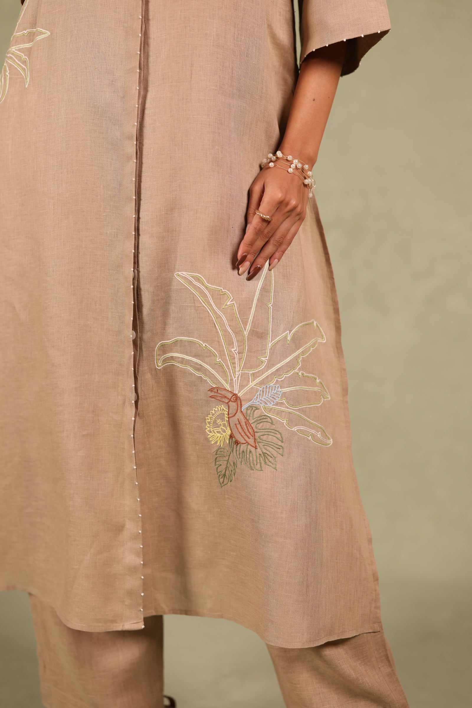 Linen Demi Kurta