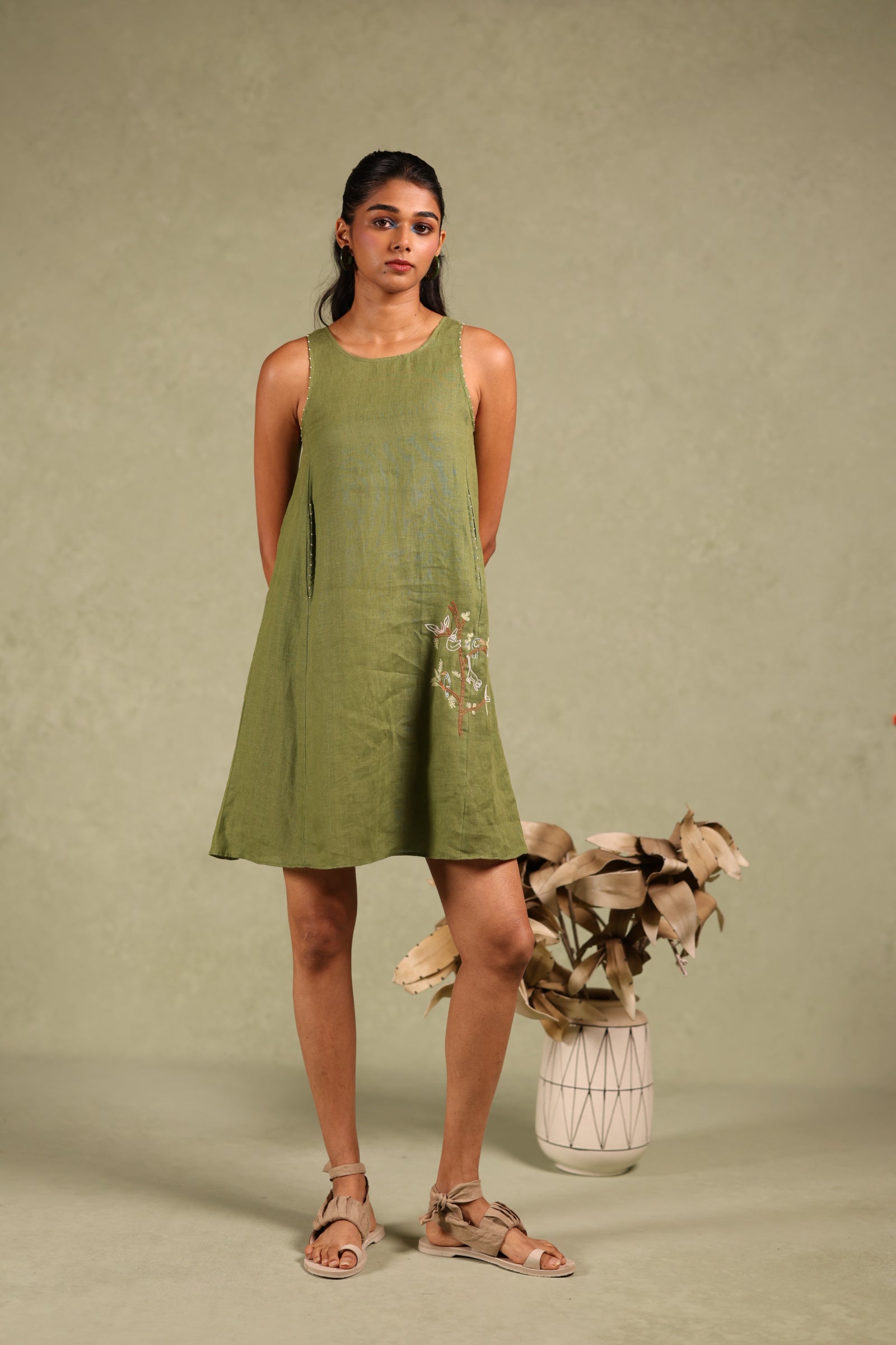 Linen kylie dress