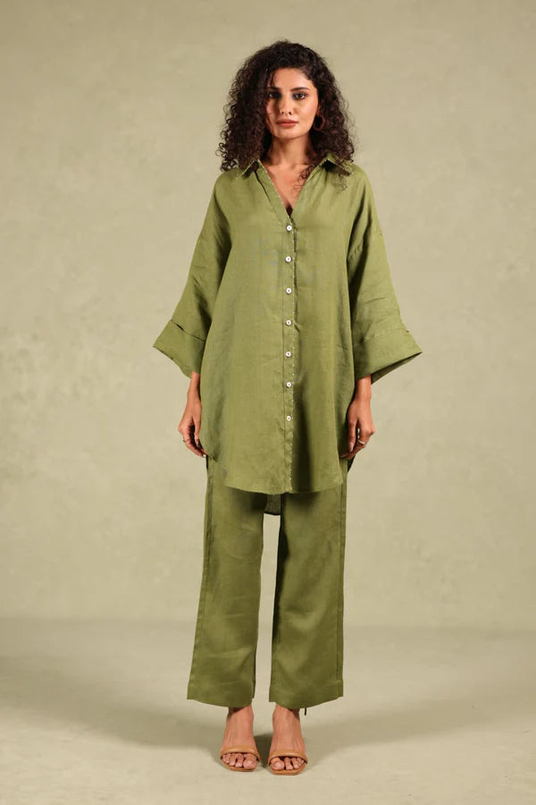 Linen Coord Set - Backloop shirt & Pants