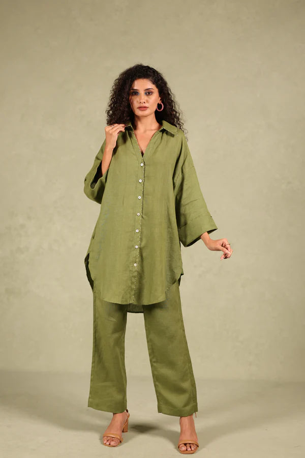 Linen Coord Set - Backloop shirt & Pants