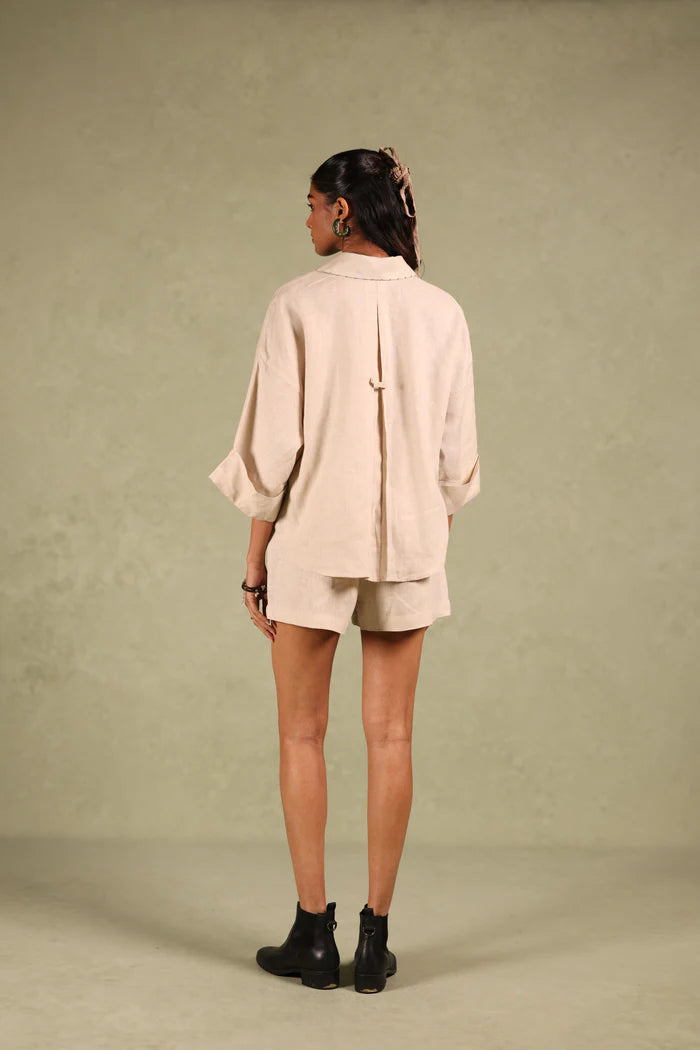 Linen Coord Set - Oatmeal