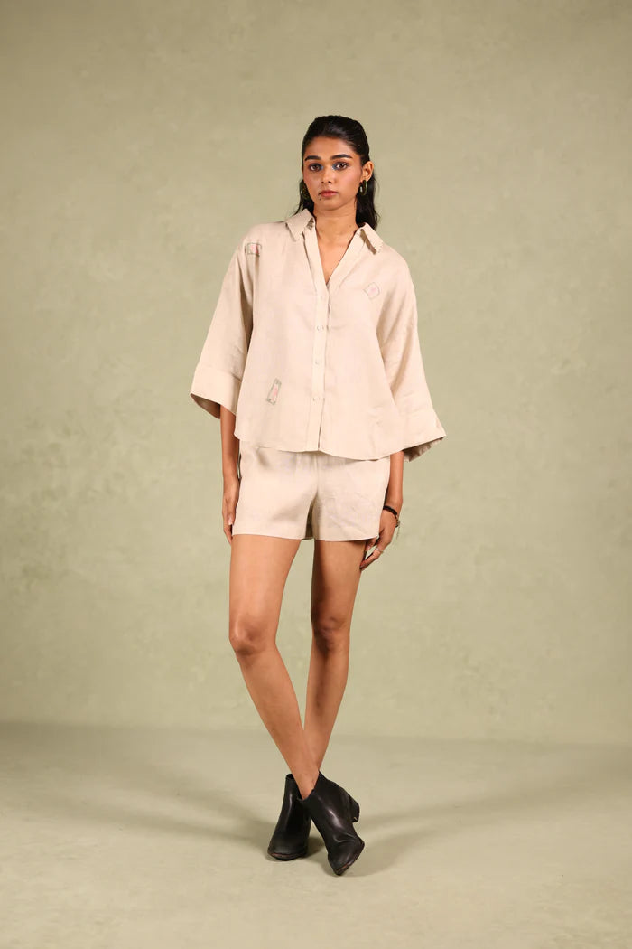 Linen Coord Set - Oatmeal