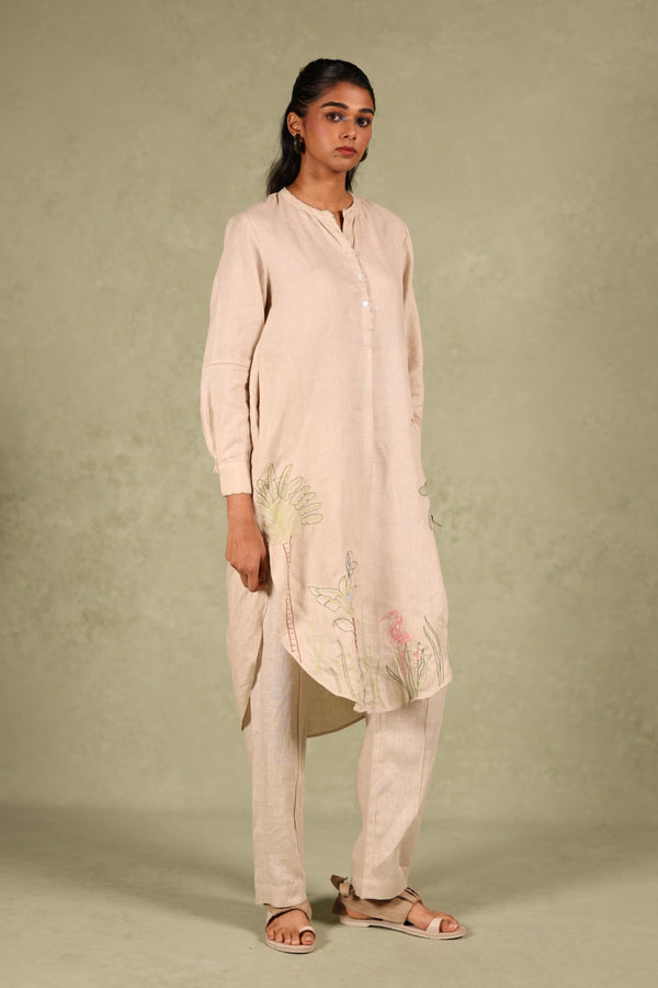Linen Tucks Pant