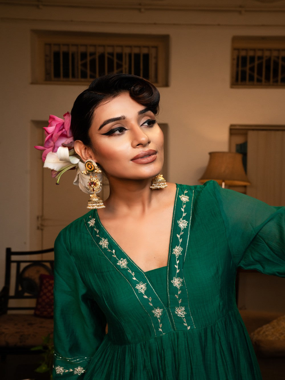 Pankaja Anarkali set - chatak Haraa