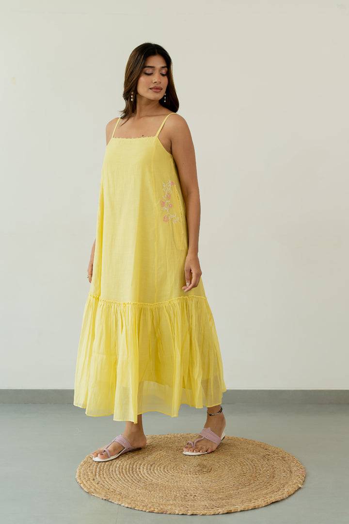 Dahlia-Chanderi-Slip-Dress-Lemon-Yellow-
