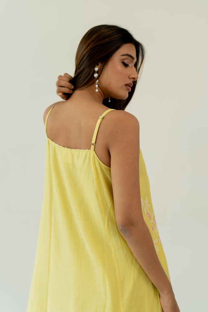 Dahlia-Chanderi-Slip-Dress-Lemon-Yellow-