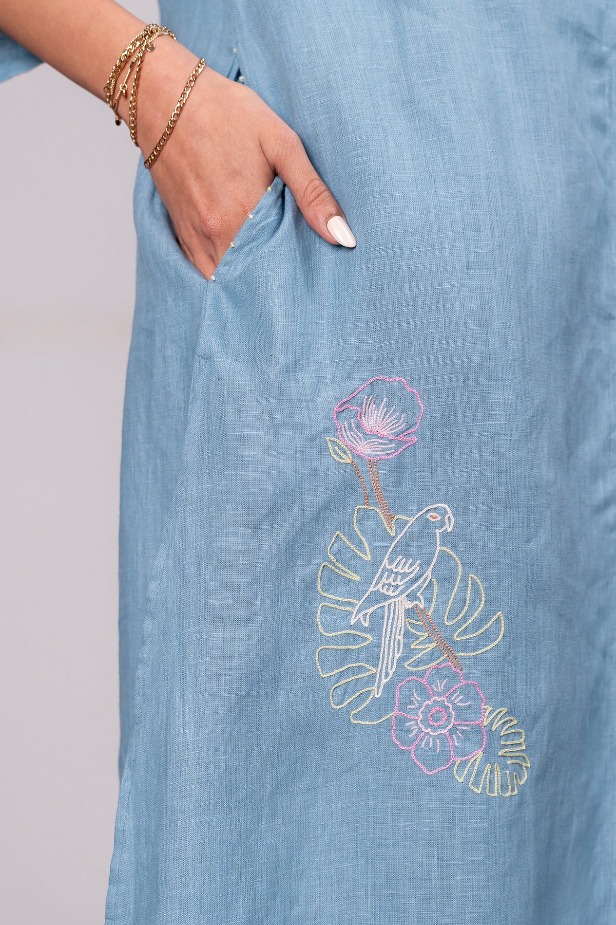 Demi Kurta - Icy Blue