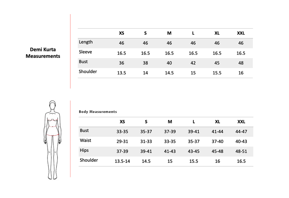 Size Chart 1