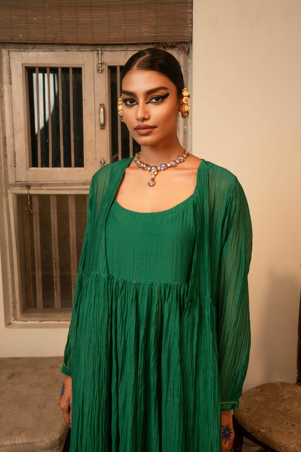 Saanjh Dress- chatak "Hara"